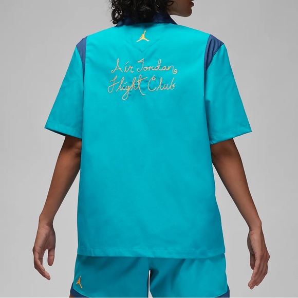 NWT Jordan Colorblock Camp Button Up - Picture 2 of 8